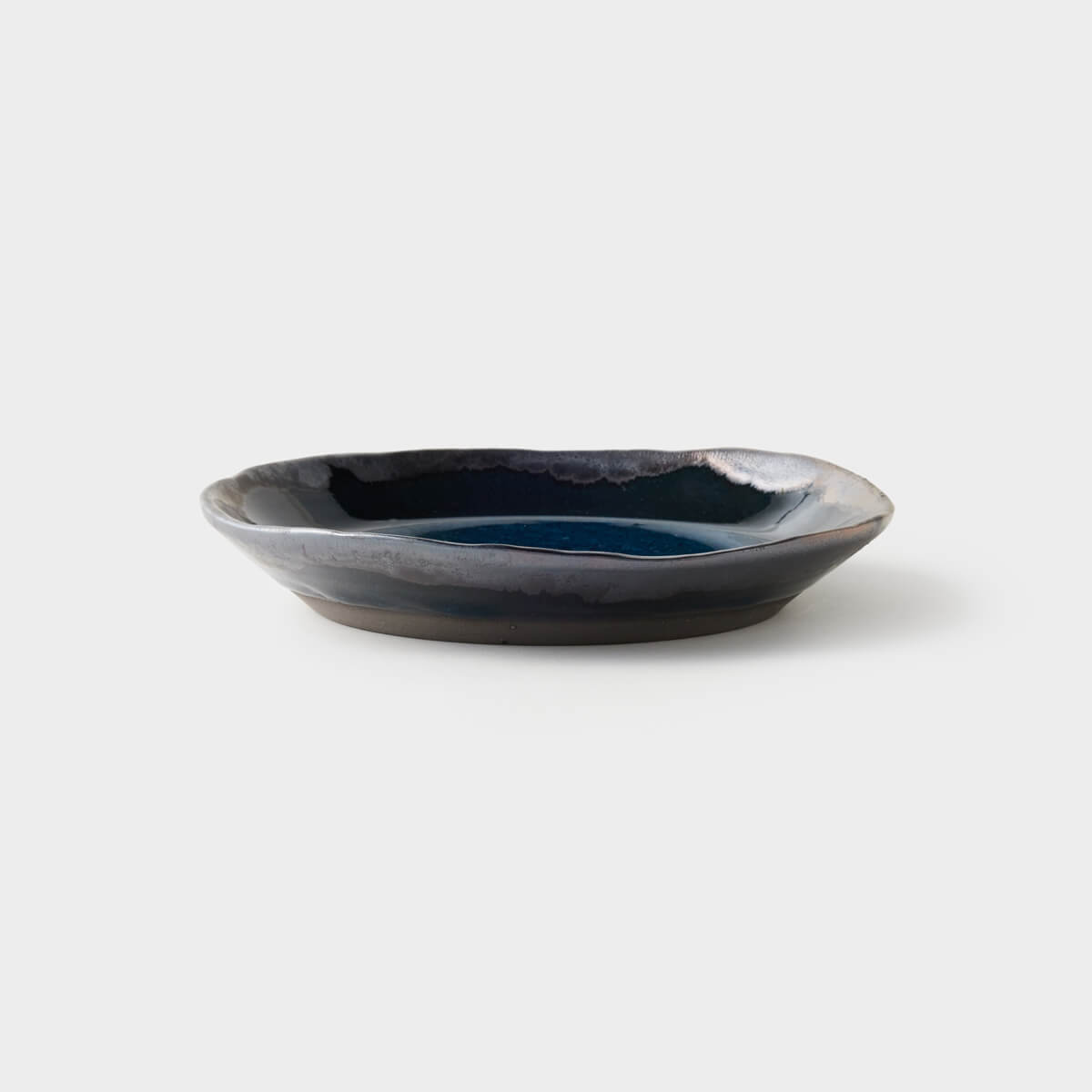 〈予約商品/9月下旬入荷後発送予定〉信楽四季彩陶器 / 翠雨 (すいう) / 平皿