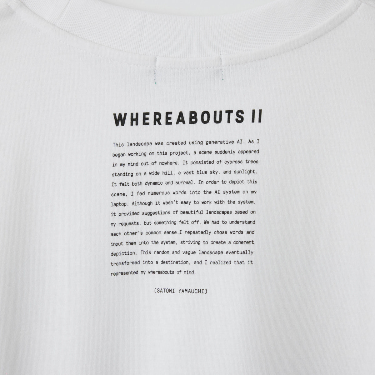 T-shirts / WHEREABOUTS II / A / ホワイト