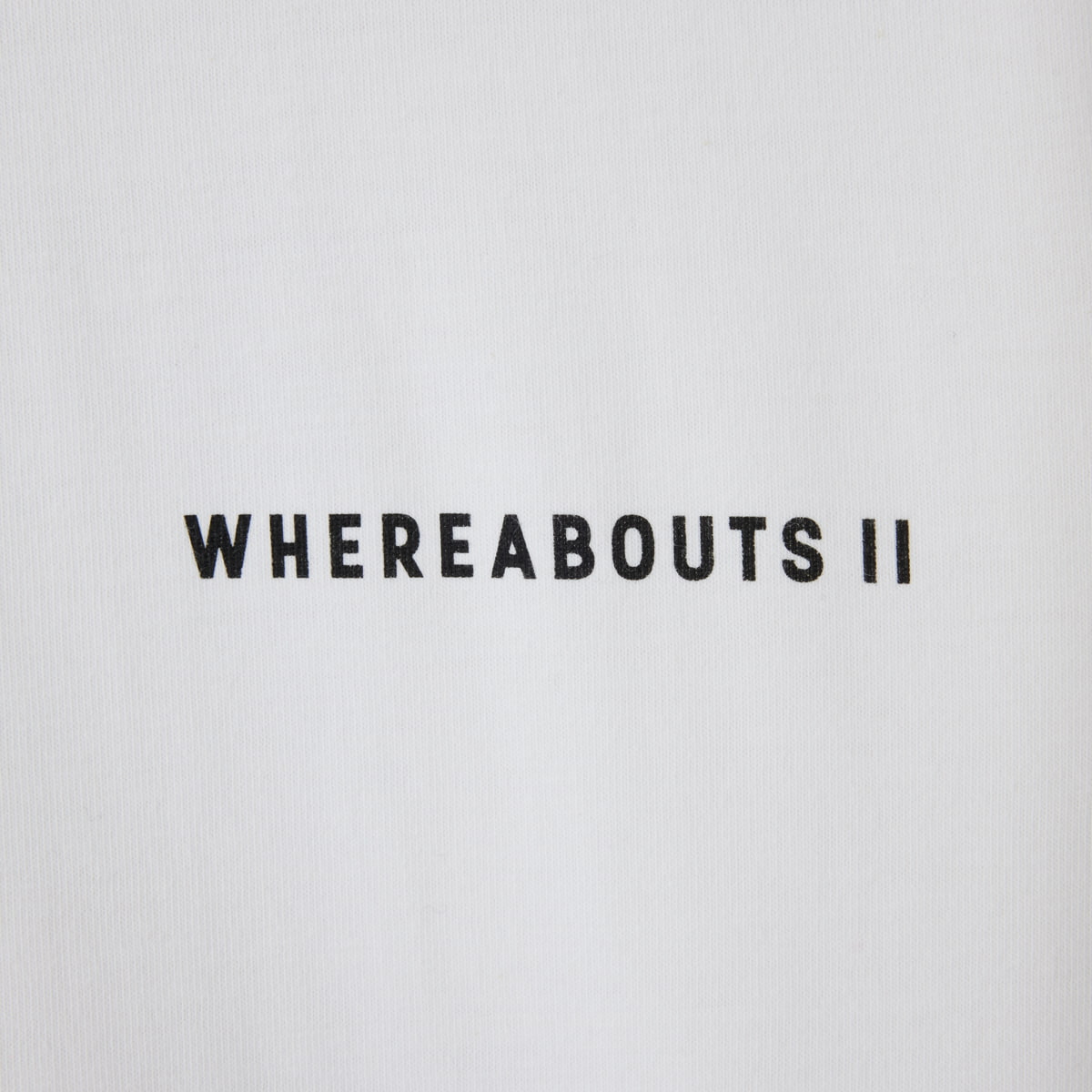T-shirts / WHEREABOUTS II / B / ホワイト