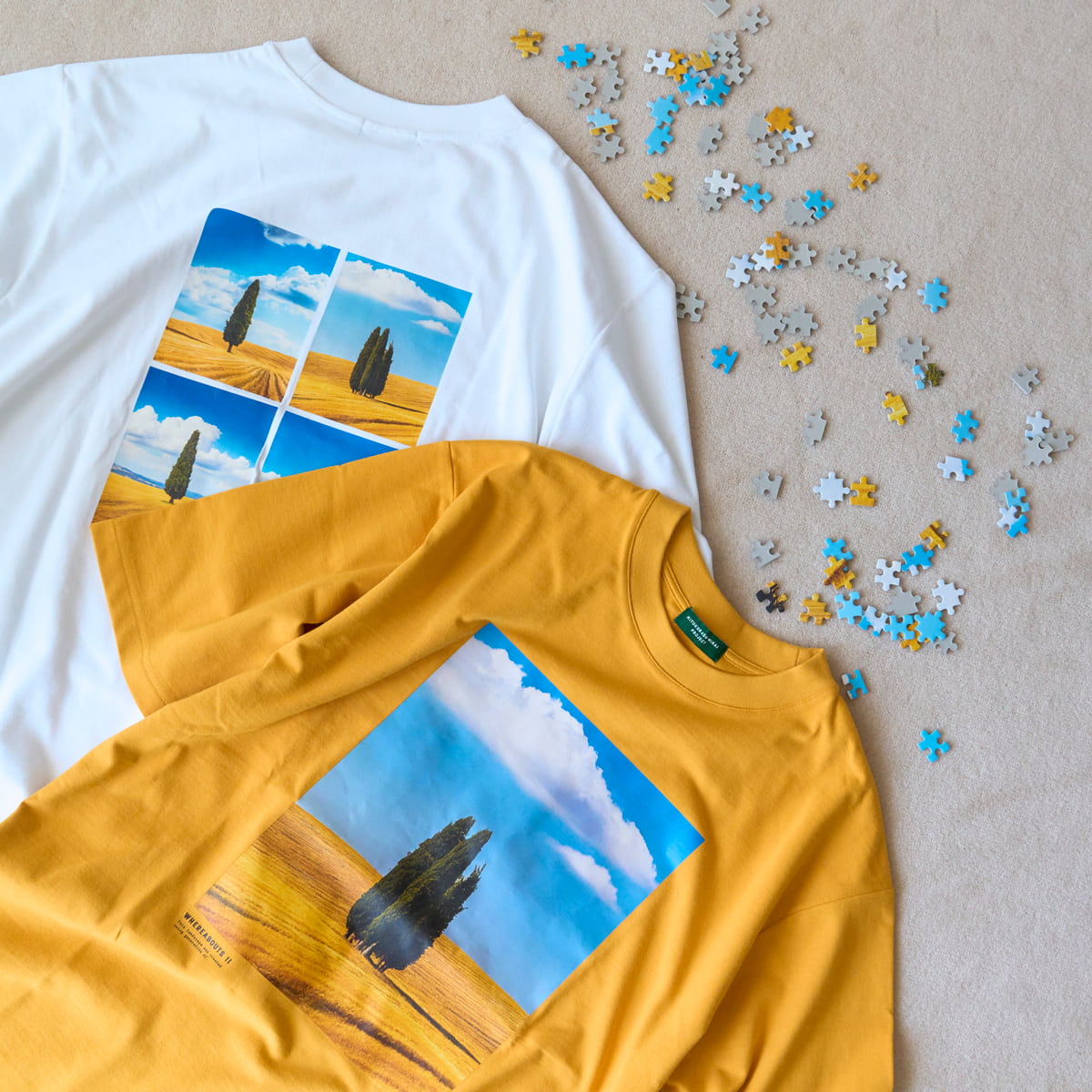 T-shirts / WHEREABOUTS II / B / ホワイト