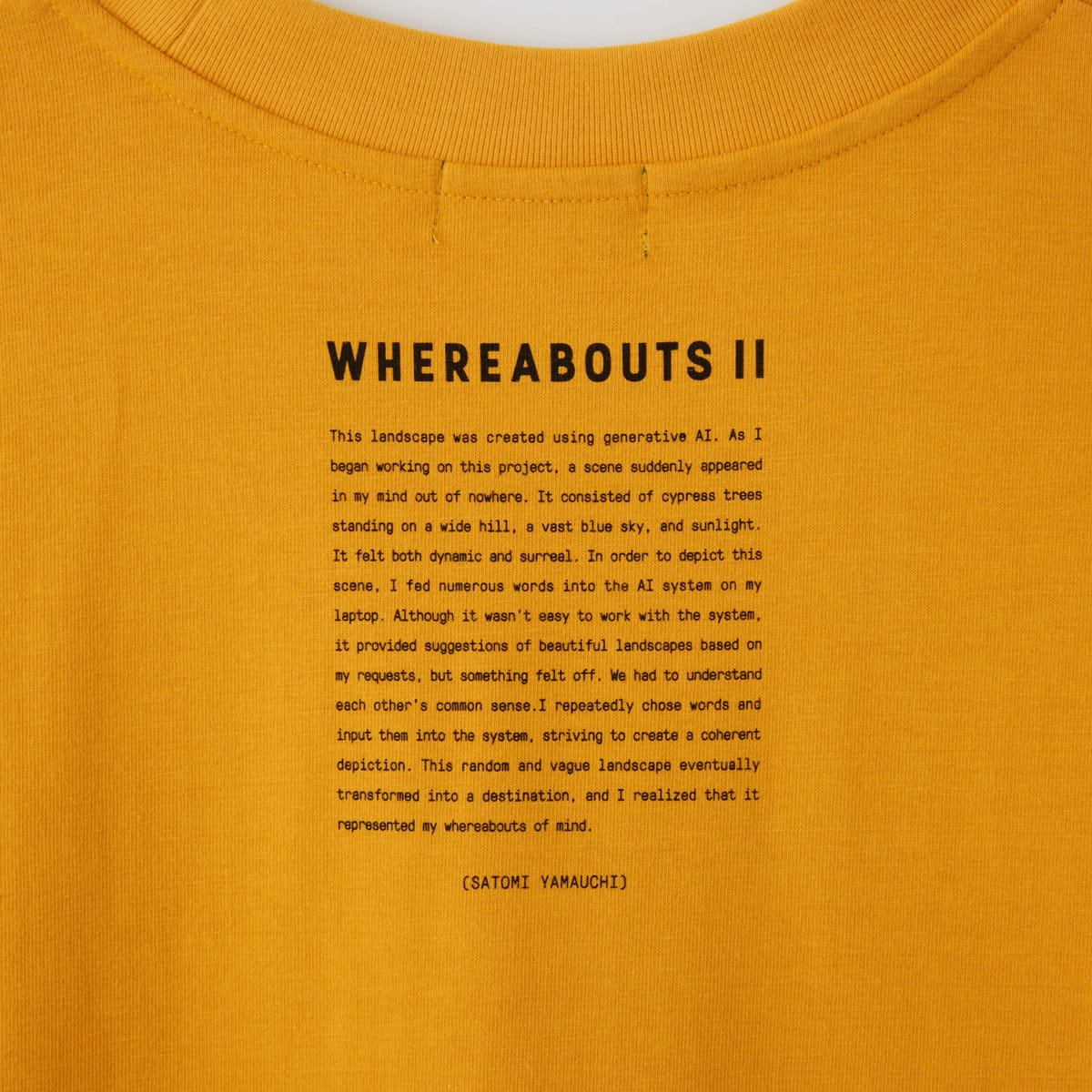 T-shirts / WHEREABOUTS II / A / マスタード