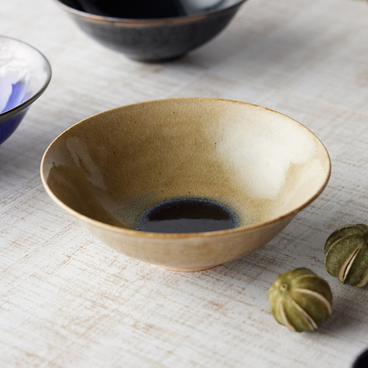 信楽四季彩陶器 / 朝凪/ そり鉢