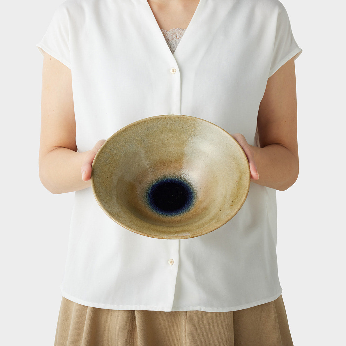 信楽四季彩陶器 /朝凪 / リムボウル