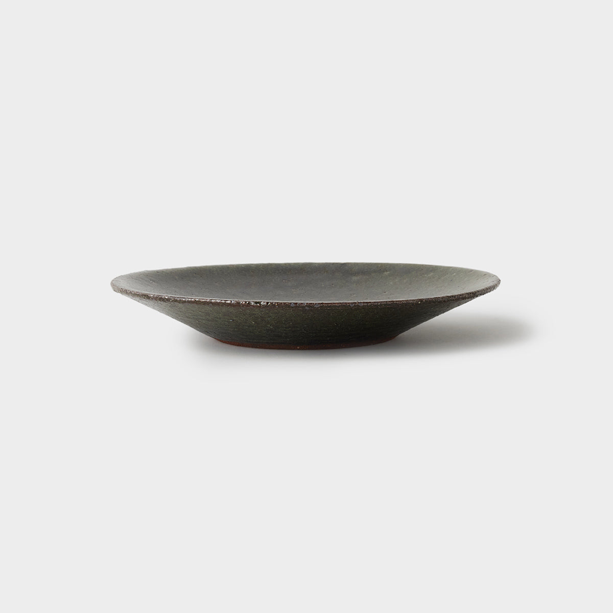 信楽四季彩陶器 /霜柱 / プレート 25.5cm