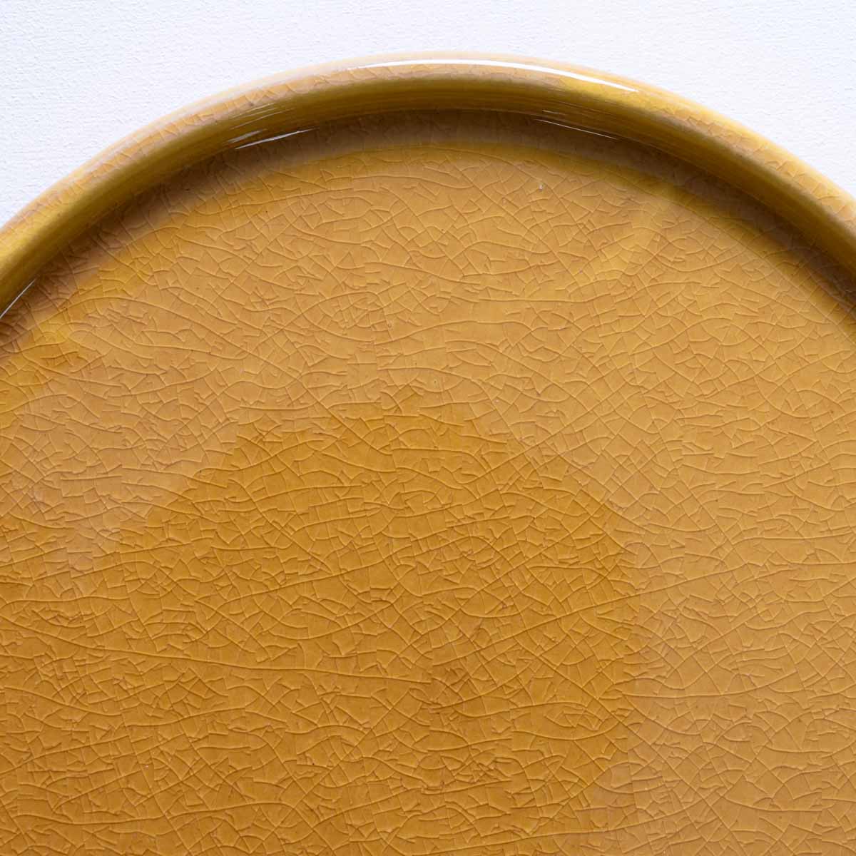 【信楽焼】utsuroi - うつろい - 切立皿15.5cm / Amber(アンバー)/黄色