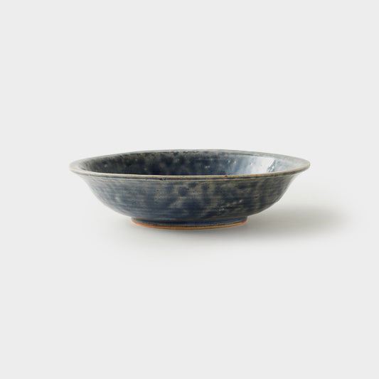 信楽四季彩陶器 / 蒼海（そうかい） / 中深皿
