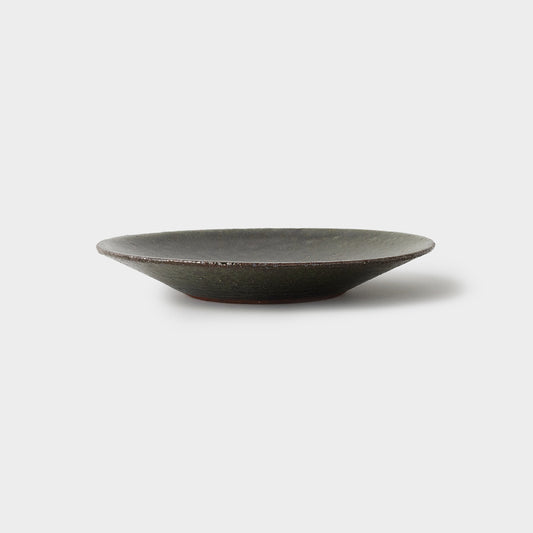 信楽四季彩陶器 /霜柱 / プレート 25.5cm