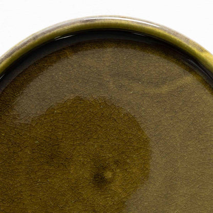 【信楽焼】utsuroi - うつろい - 切立皿15.5cm / Olive（オリーブ）/深緑